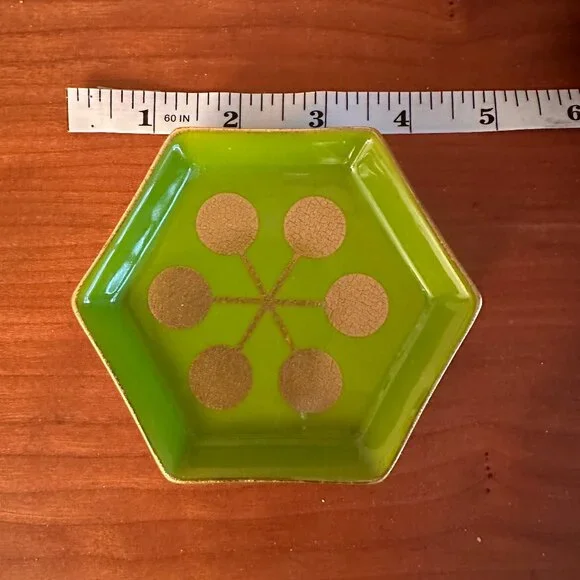 Jonathan Adler green and gold trinket dish. Free Shipping. - Picture 1 of 3